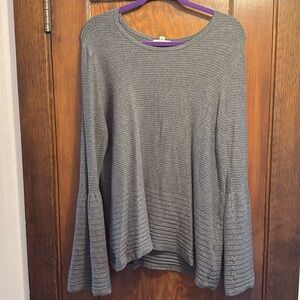 Calvin Klein Grey Bell Long Sleeve Sweater